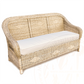 Classic Three Seater Malawi Couch triple with natural bull denim cushion