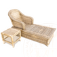 Malawi Classic Lounger outdoor patio sun bed recliner cane 