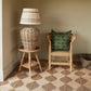 RoundTop Side table Malawi Table hand weaved woven rattan cane side table coffee