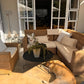 BOX Malawi Couch – One Seater hand weaved woven rattan cane chair malawi with cushion