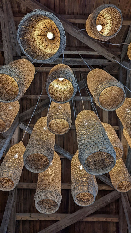 Long Cane Tube Pendant