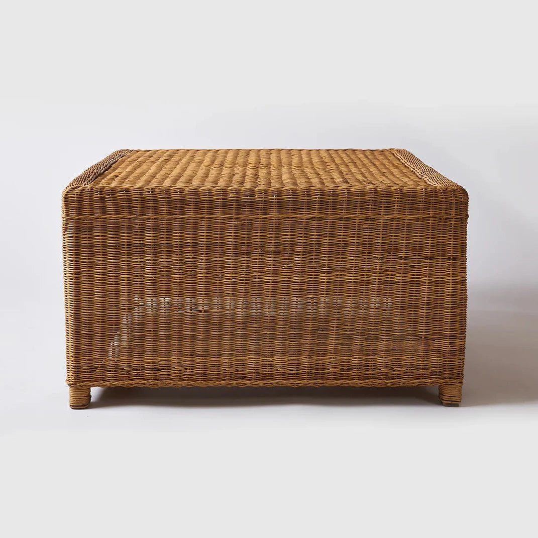 Classic Coffee Table (Square) Rattan weave Malawi Large