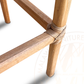 Classic Malawian cane bar stools with natural finishes. Handmade comfort. Authentic, natural tones bring a warm and inviting feel to any space. Close Up