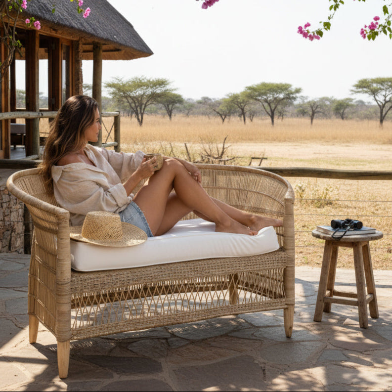 Malawi Furniture - Karoo Lodge - 2 seater Traditional Seat Chair