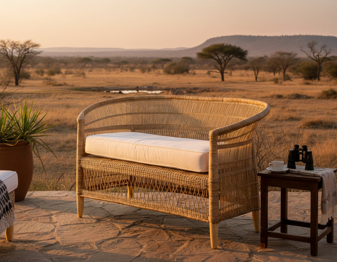 Malawi Furniture - Karoo Lodge - 2 seater Traditional Seat Chair