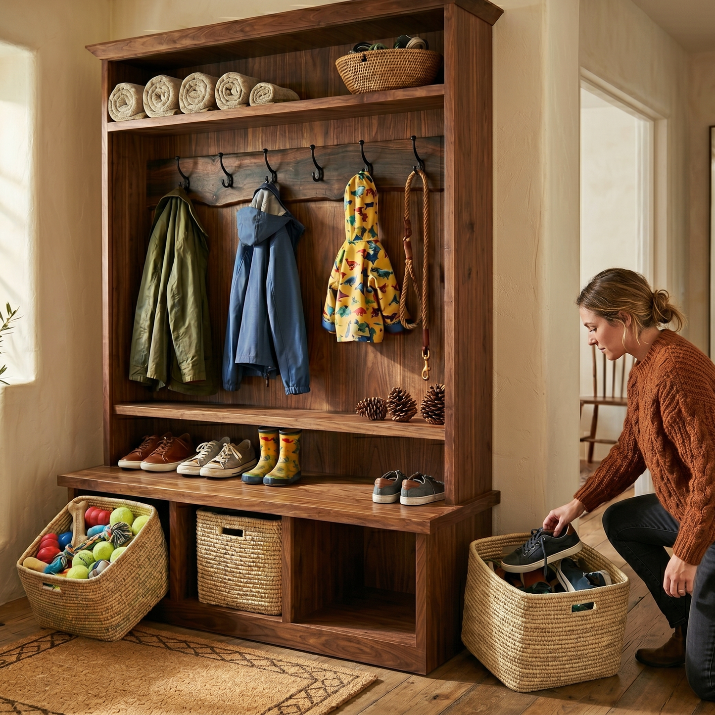 Square Woven Storage Basket