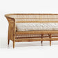 Malawi Furniture - 4 Seater Traditional Cane Chair Couch With Cushion Close Up