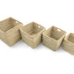 Square Woven Storage Basket malawi cane furniture decor blanket storage