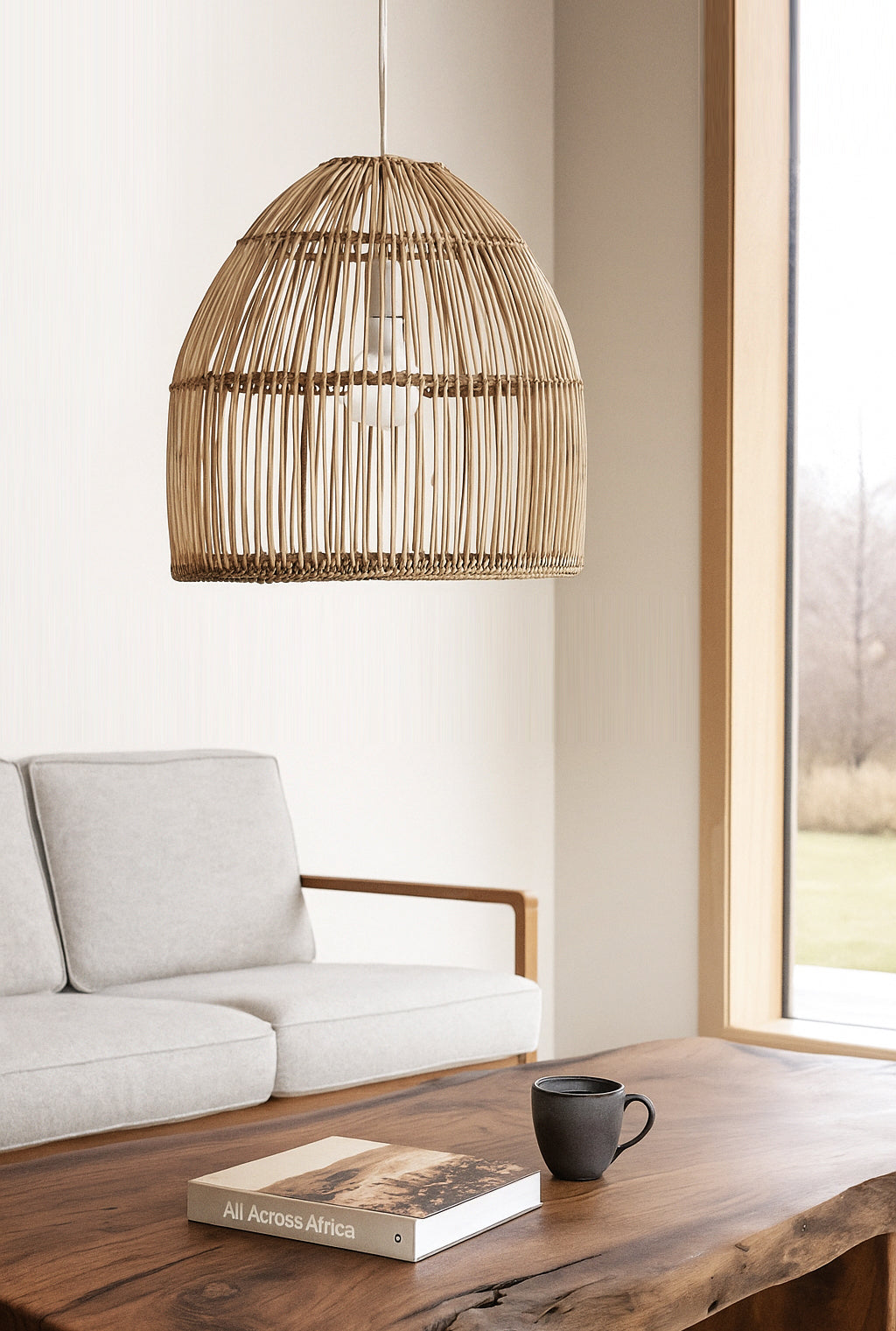 Beehive Pendant Lampshade (Straight weave)