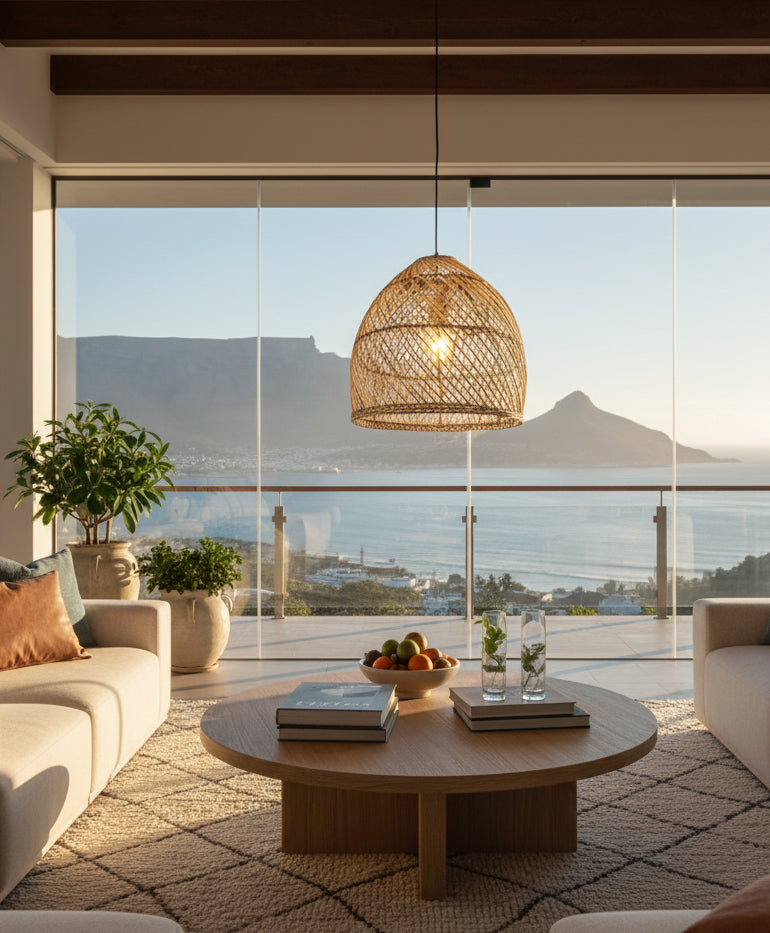 Malawi Furniture - Beehive Pendent Lampshade - Apartment Lounge