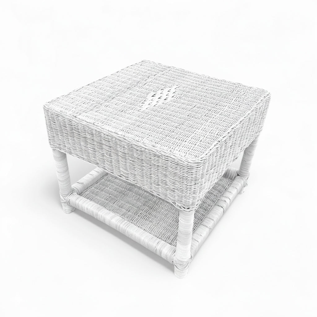 Malawi Furniture - Classic Bed Side Table - Painted White