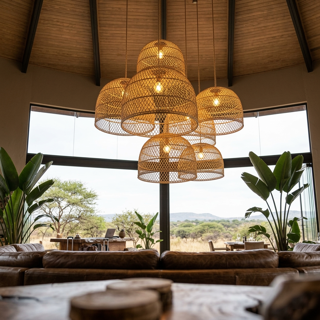 Dome Pendant Lampshade (X-Weave)