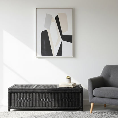 Malawi Furniture - Kist - Black - Against Wall -Storage