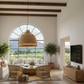 Malawi Furniture - Traditional Pendant Lampshade - Winelands house in lounge