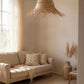 Moyana lampshade pendant ilala grass cane malawi weave