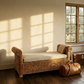 Malawi Ottoman with afternoon sunlight in lodge