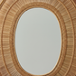 Oval Cane Mirror