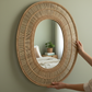 Oval Cane Mirror