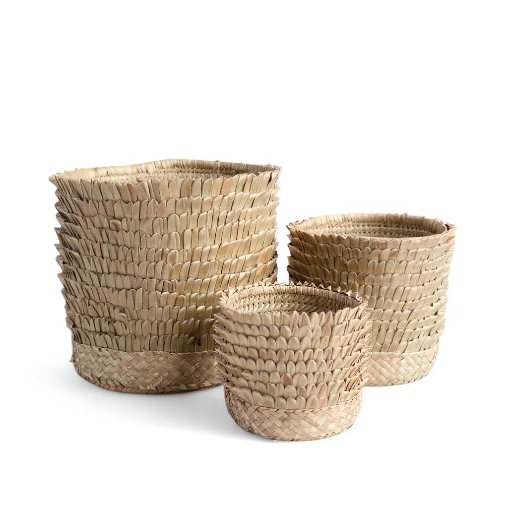Malawi Furniture Accessory Porcupine Basket set of 3