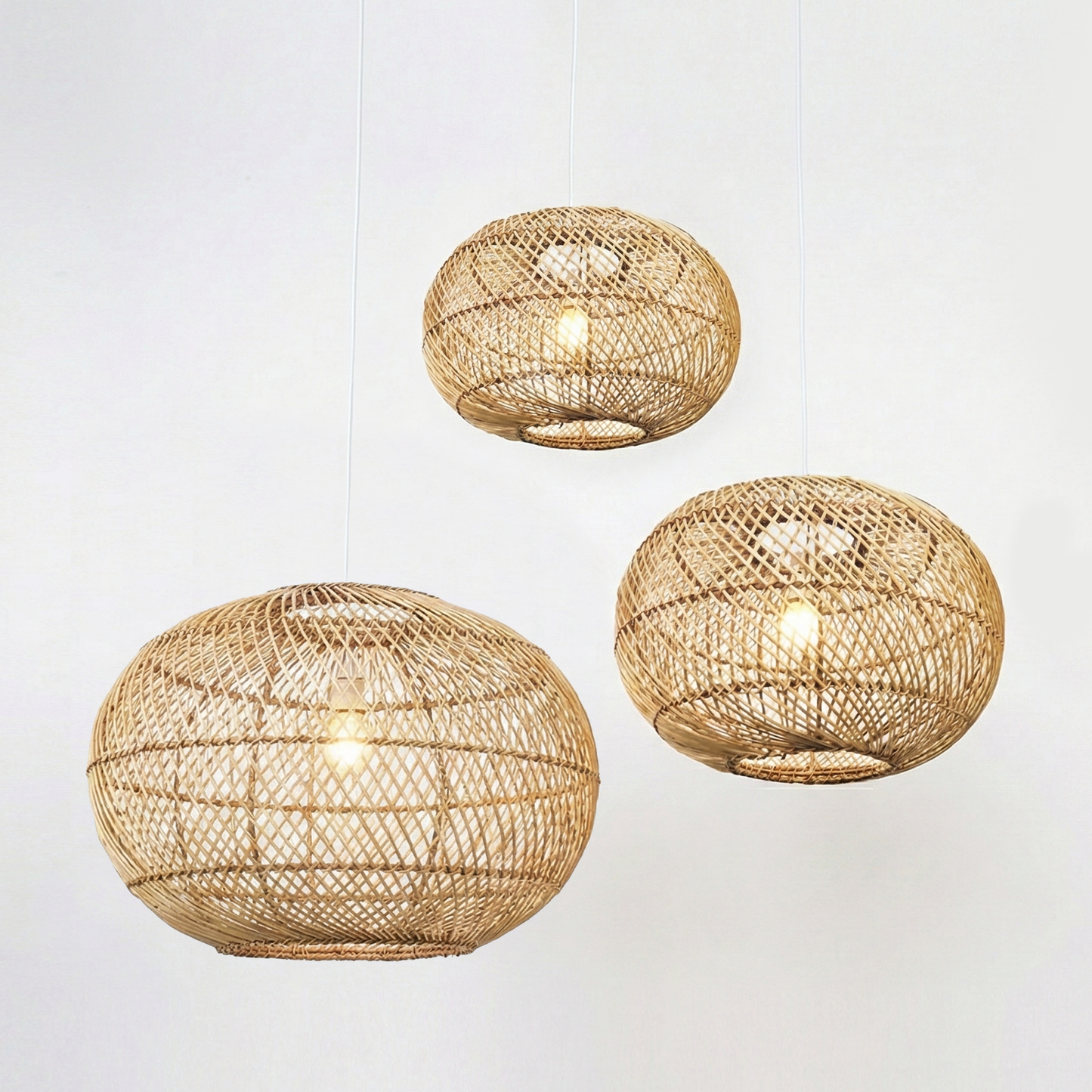 Pumpkin Pendant Lampshade (X-Weave)