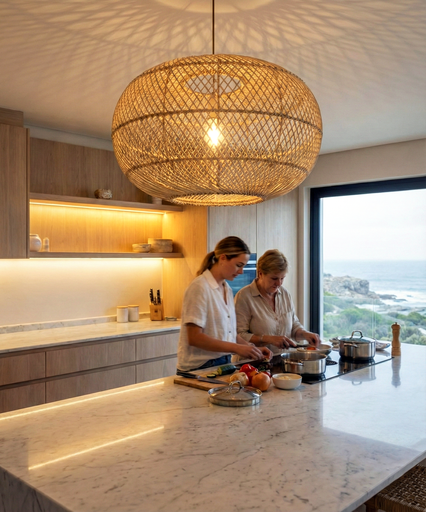 Pumpkin Pendant Lampshade (X-Weave)