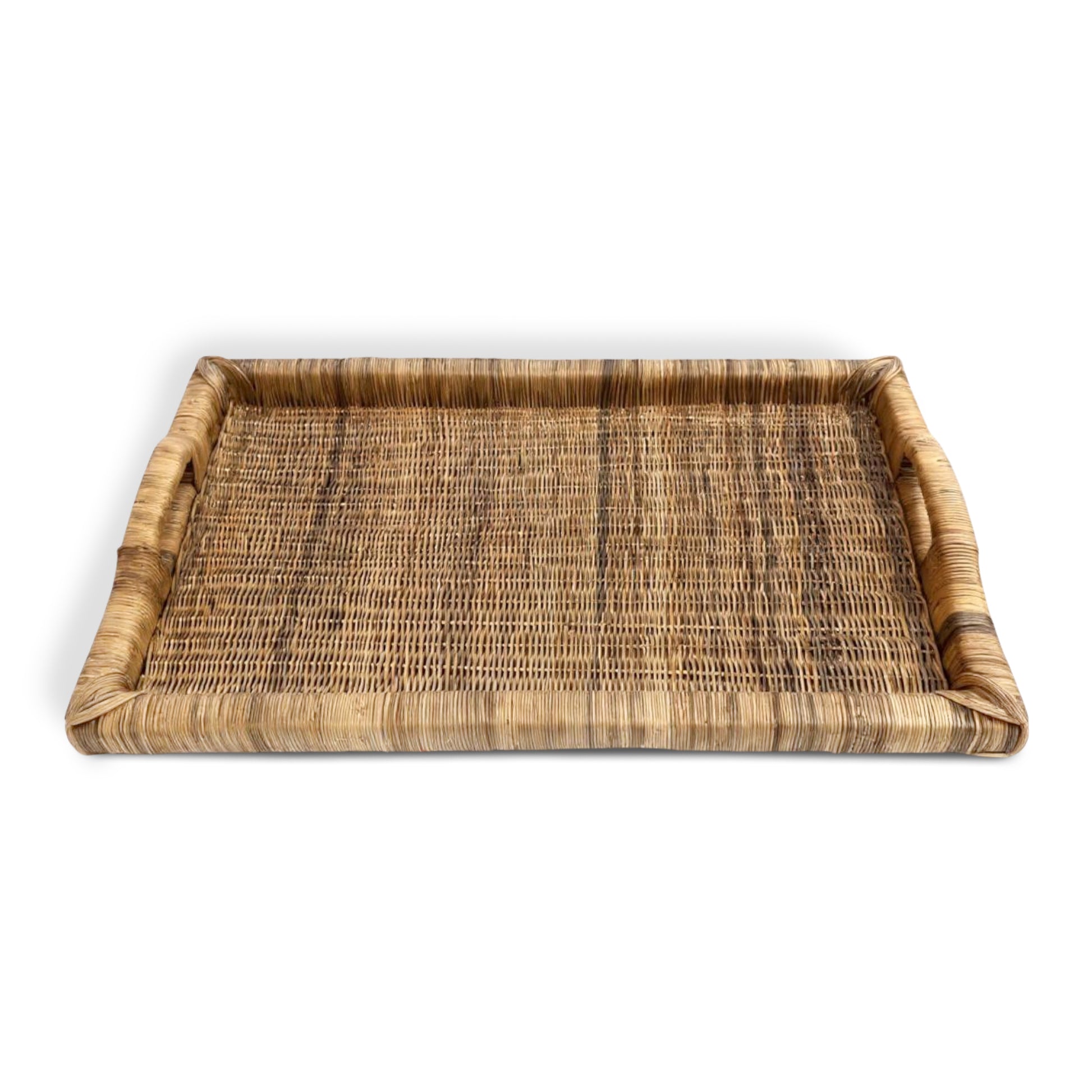 Coffee or Tea Serving Tray - Hand Woven cane