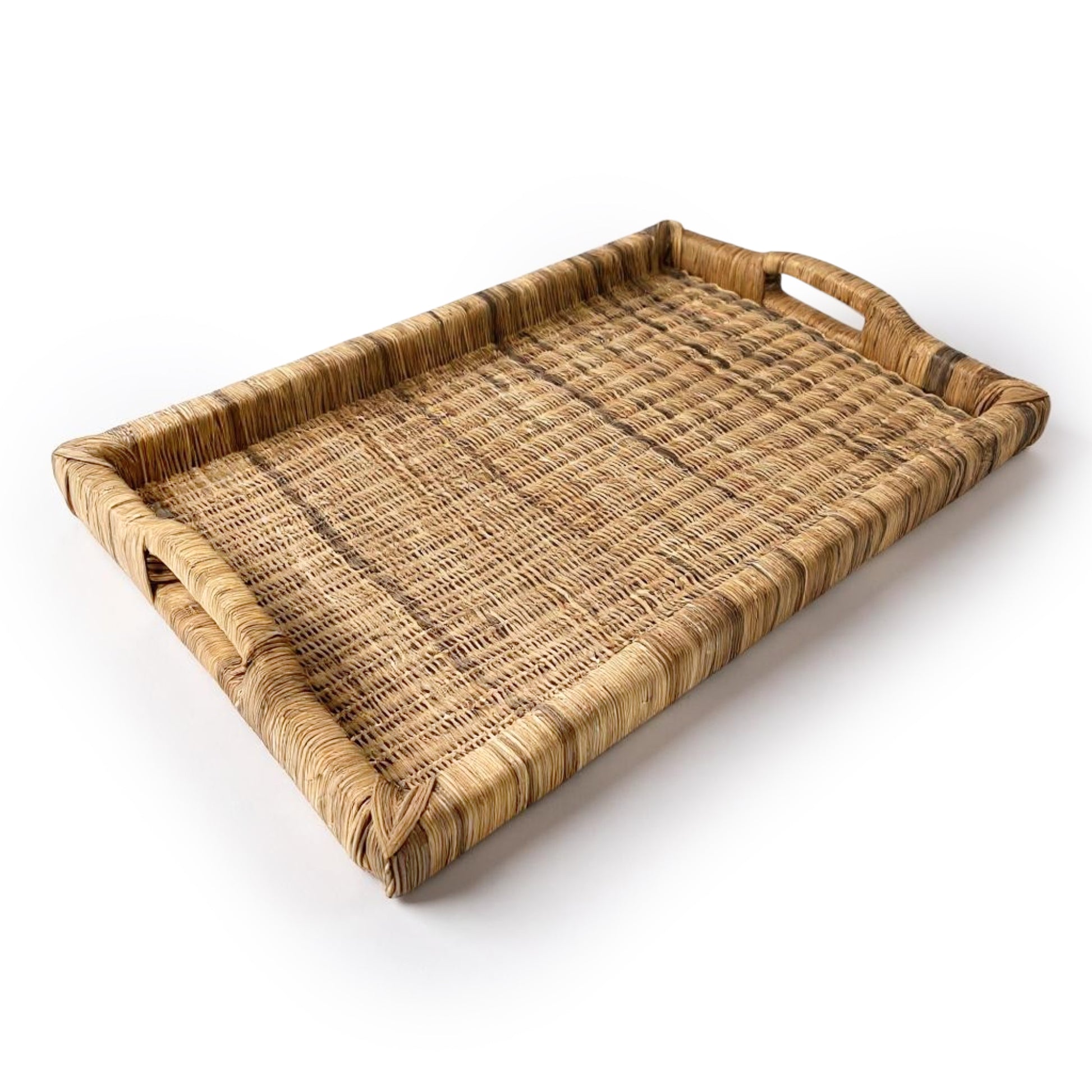 Coffee or Tea Serving Tray - Hand Woven cane