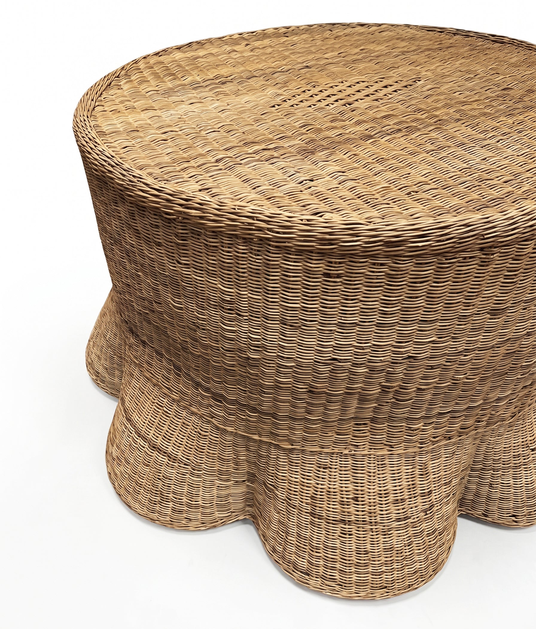 Malawi Furniture - Scallop Coffee Table With White background