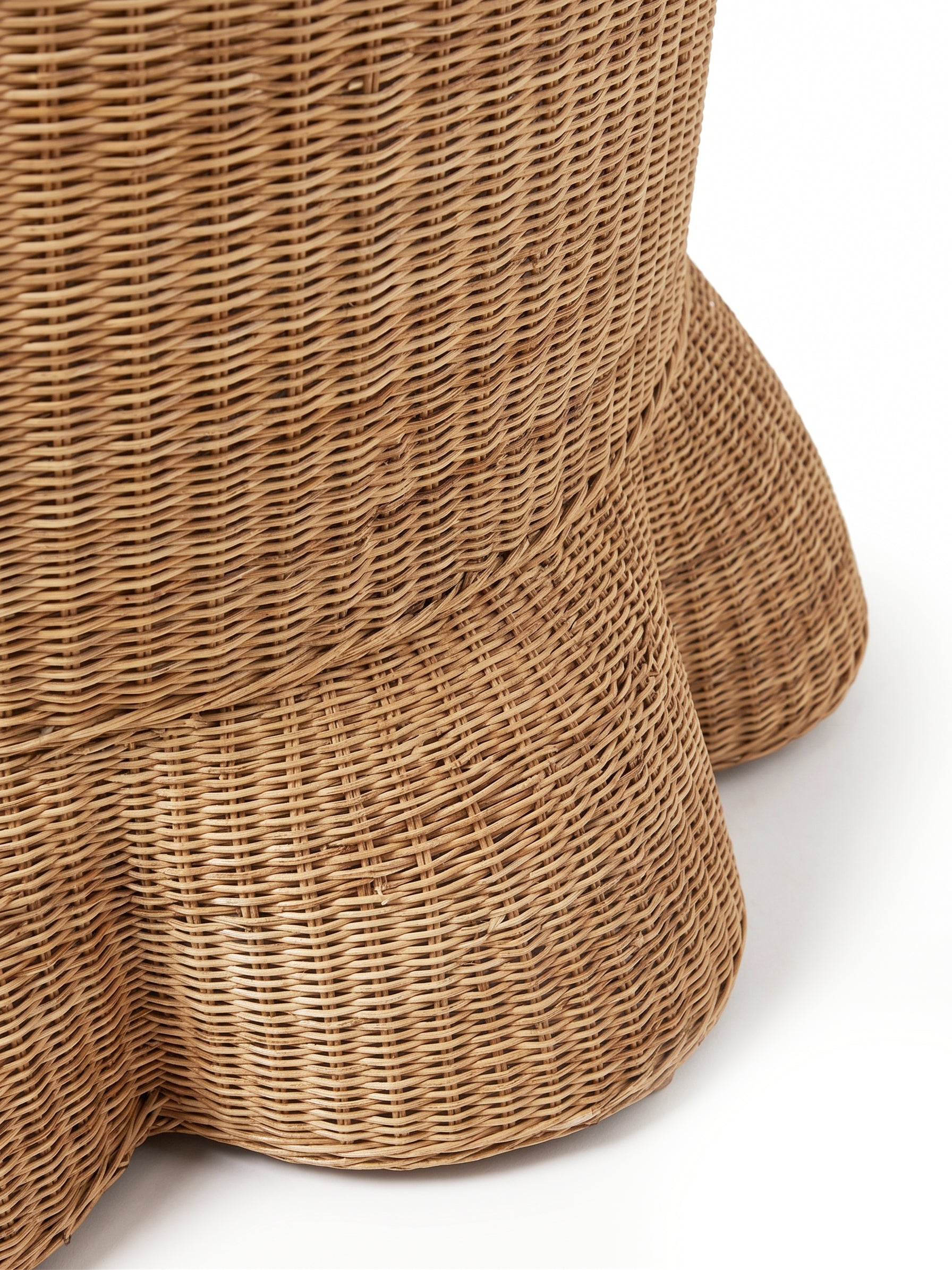 Malawi Furniture - Scallop Coffee Table Close Up With White background