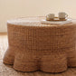 Malawi Furniture - Scallop Coffee Table With Woven Carpet