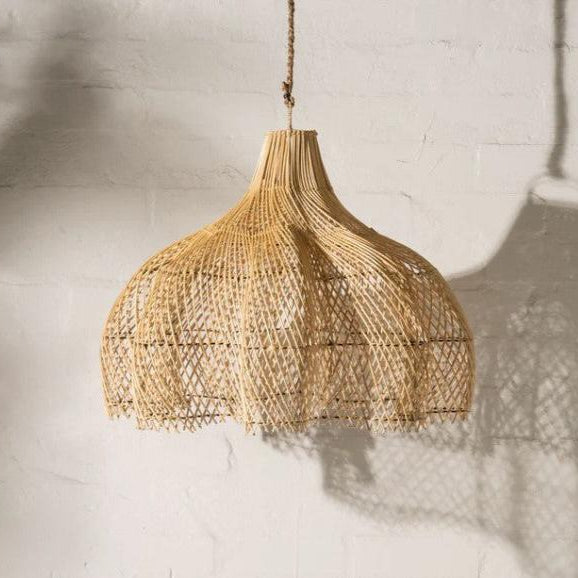 Scalloped Pendant Lampshade With Shadows