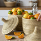 Malawi Furniture - Senegal Baskets - holding lemons, oranges and limes.