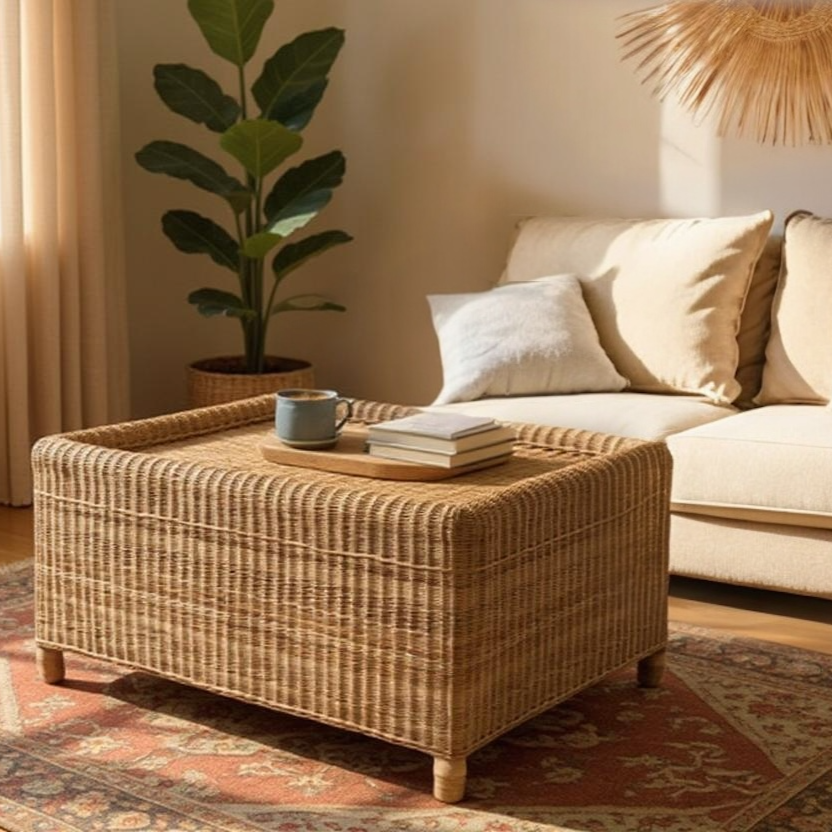 BOX Coffee Table (with Raised Rim) Malawi Furniture