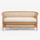 Malawi Furniture - Traditional 3 Seater Couch Chair With White Cushion - Front View