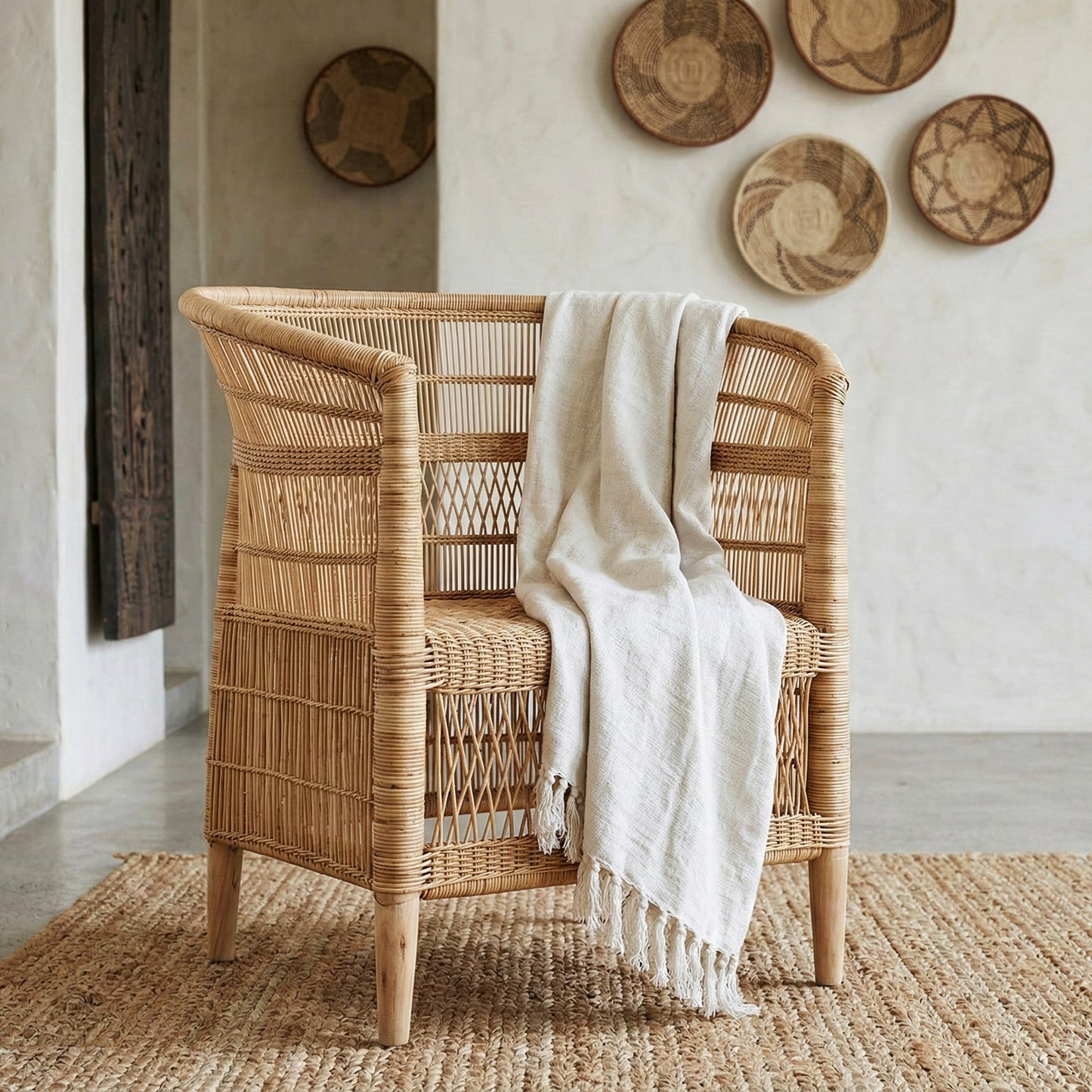 Traditional Malawi Cane Chair