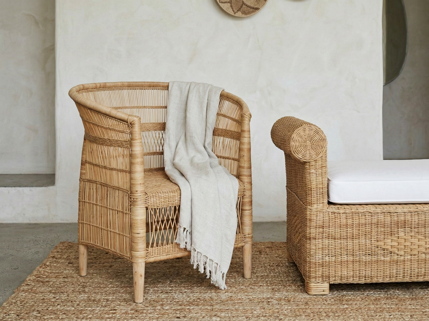 Traditional Malawi Cane Chair