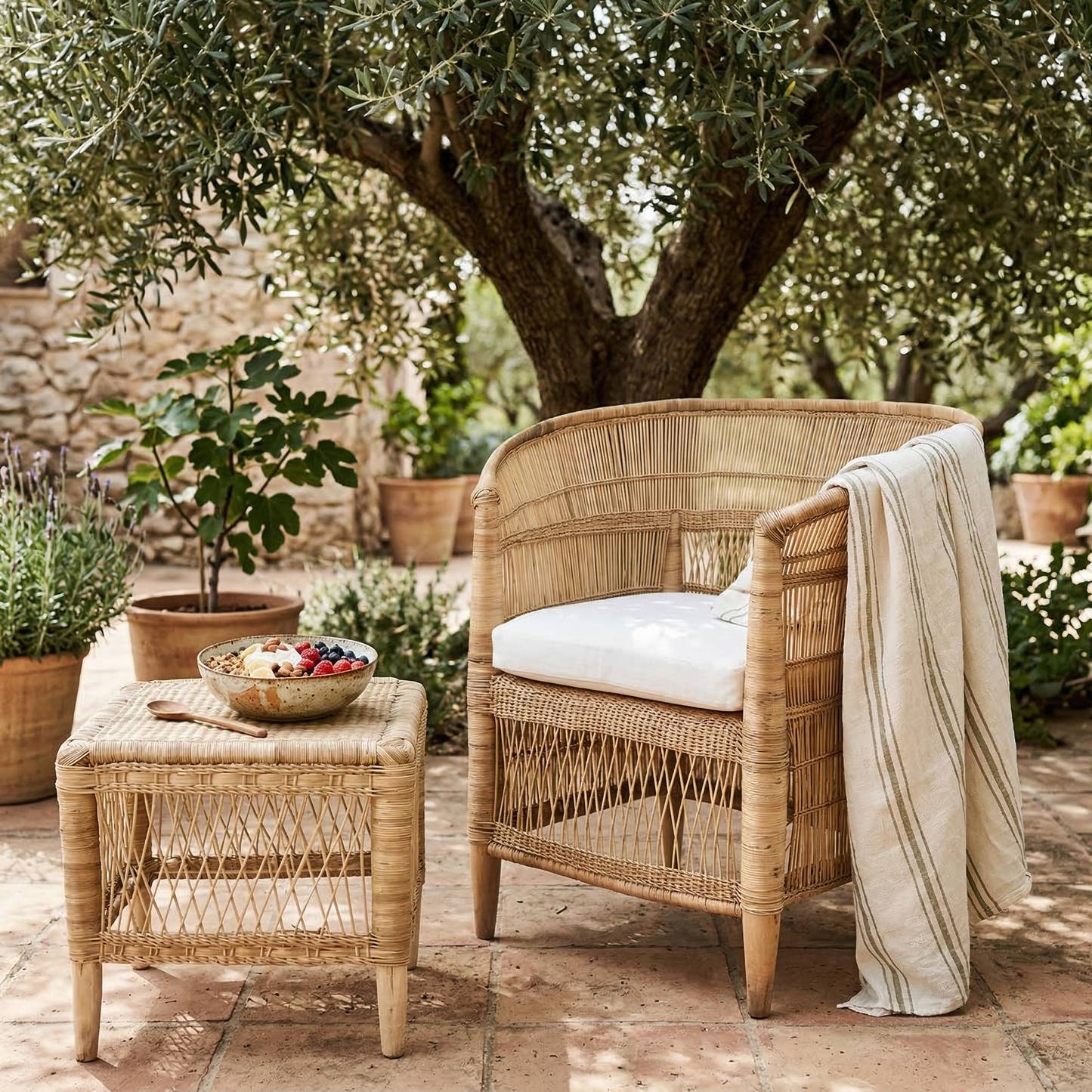 2 x Traditional Malawi Cane Chairs