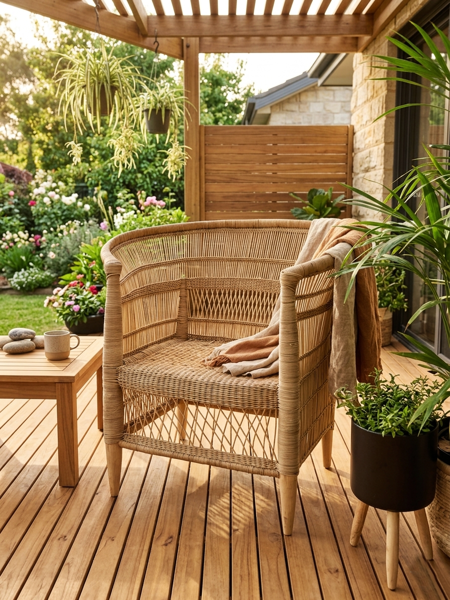 Traditional Malawi Cane Chair