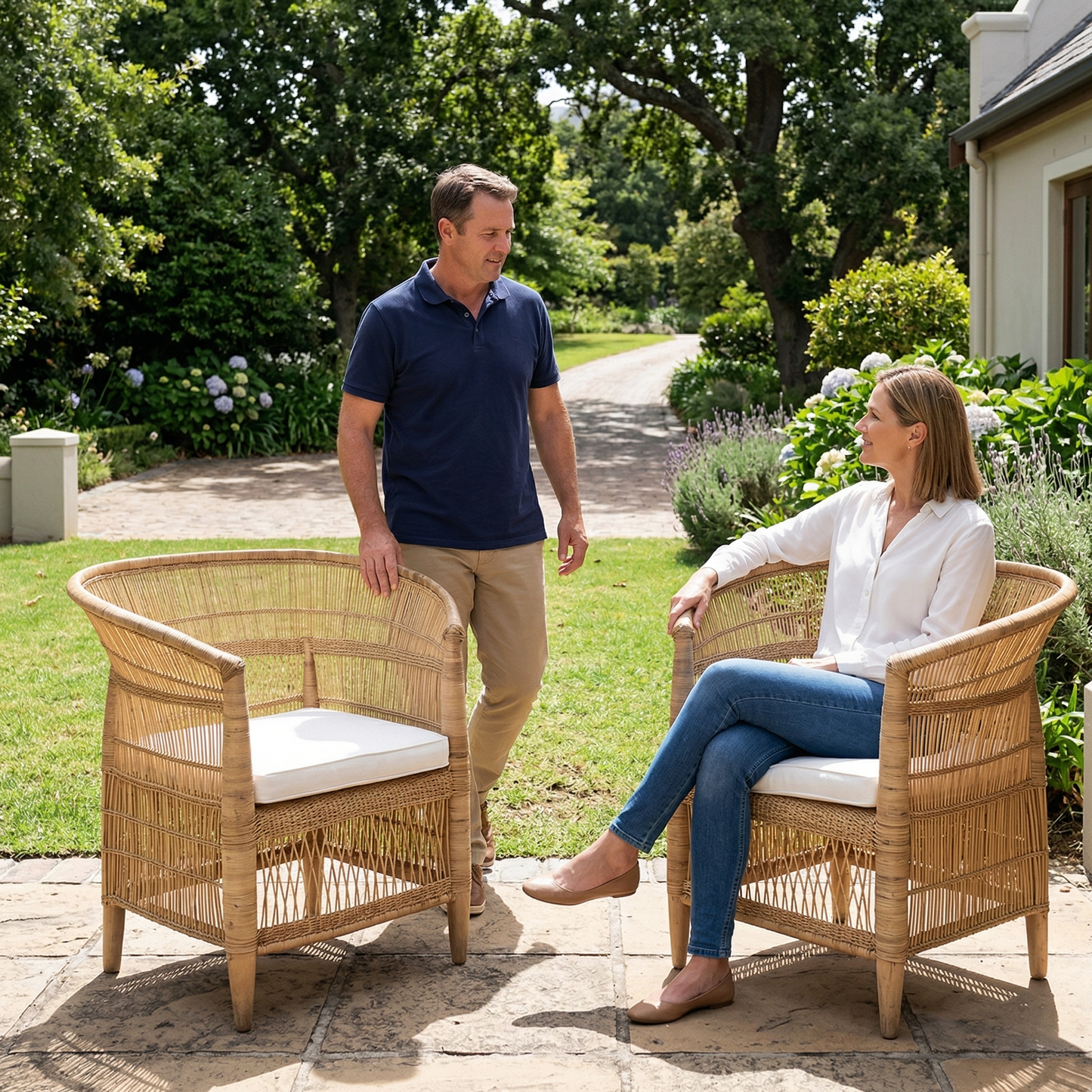 Traditional Malawi Cane Chair