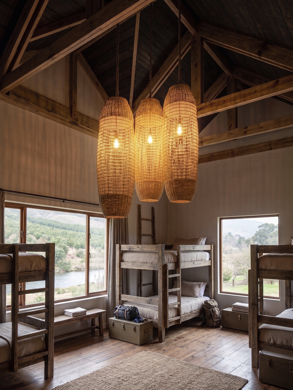 3 Malawi Furniture Tube Lampshade In Riverside Dorm