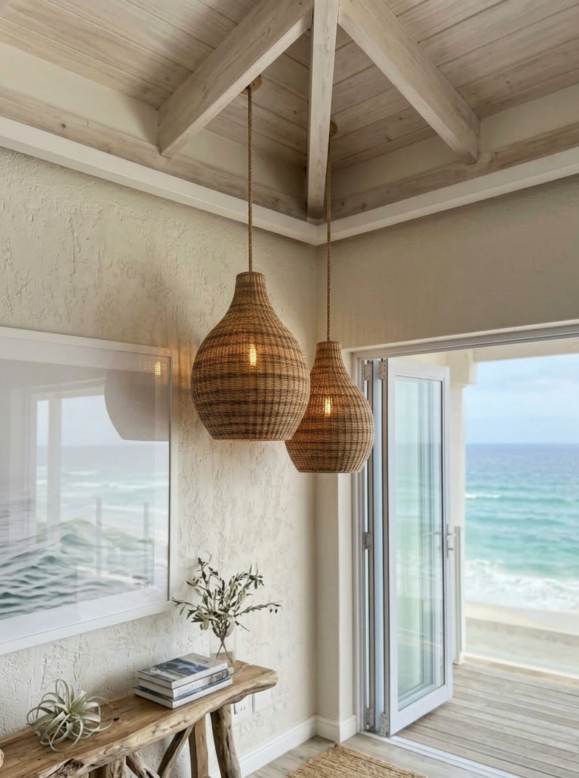 Tulip Pendant Lampshade (Closed Weave)