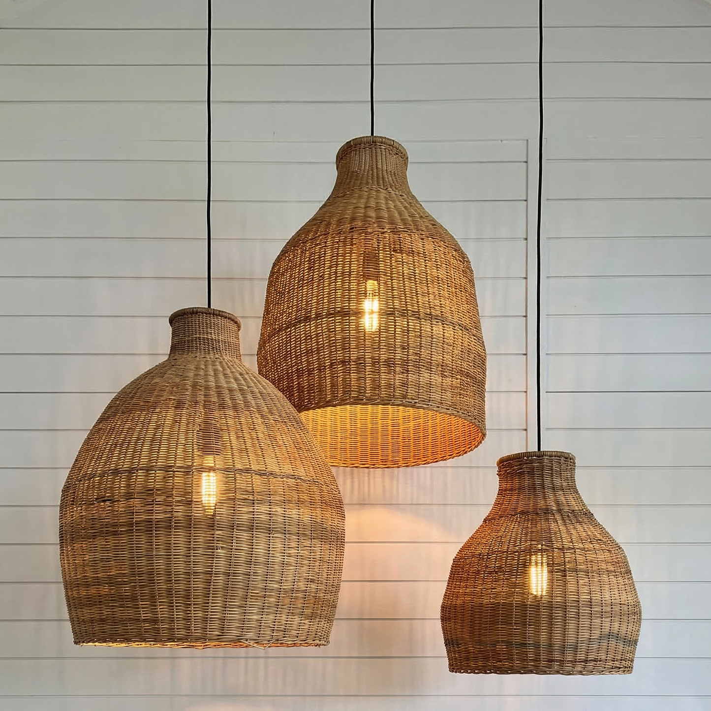 Tulip Pendant Lampshade (Closed Weave)
