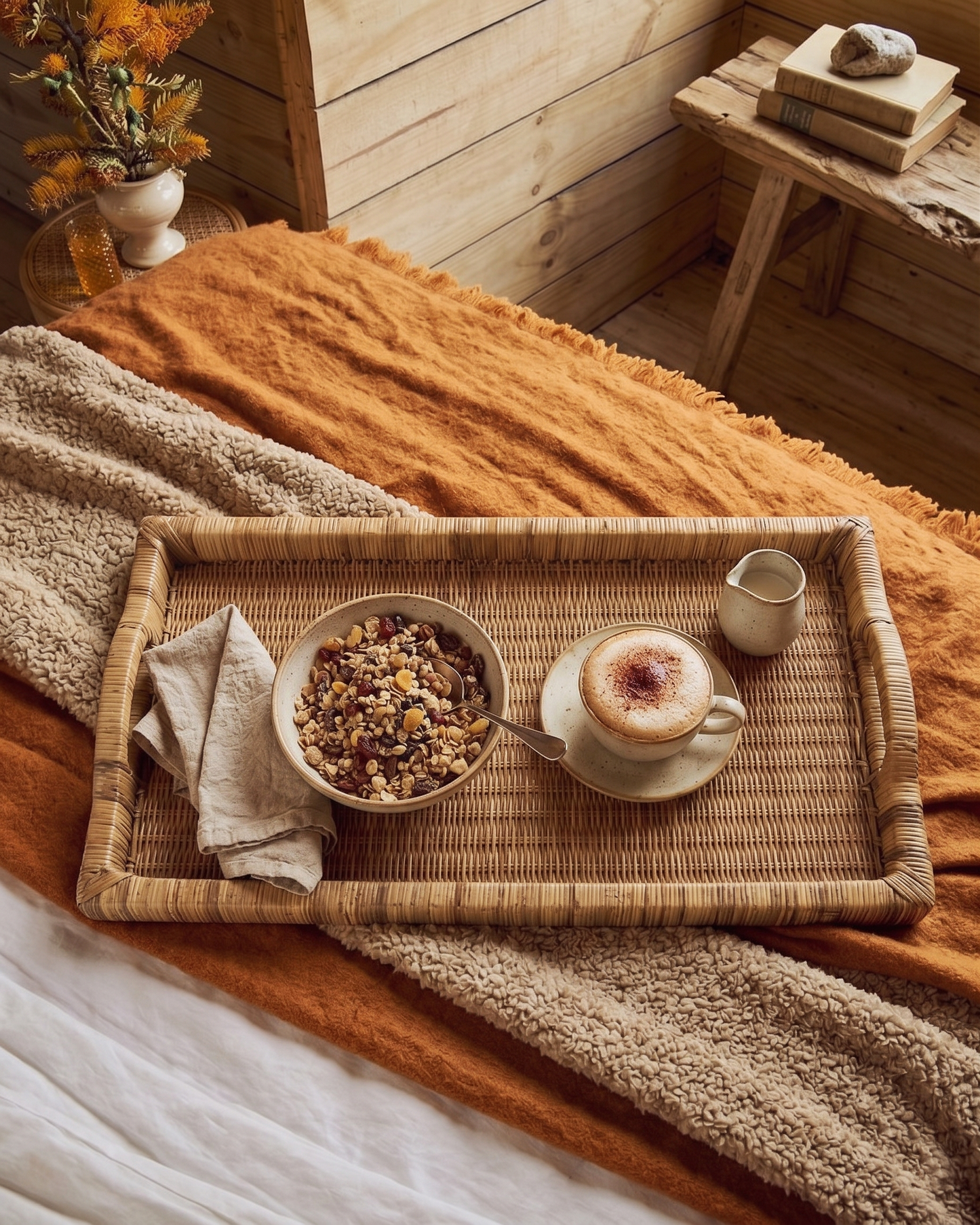 Coffee or Tea Serving Tray - Hand Woven