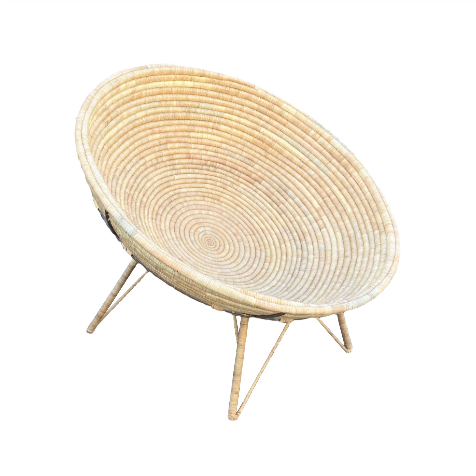 Papasan chair Malawi furniture cane couch relax comfort - making the product