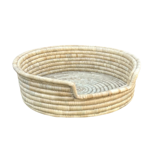 Pet Basket made from Malawi Cane dog cat warm cushion durable