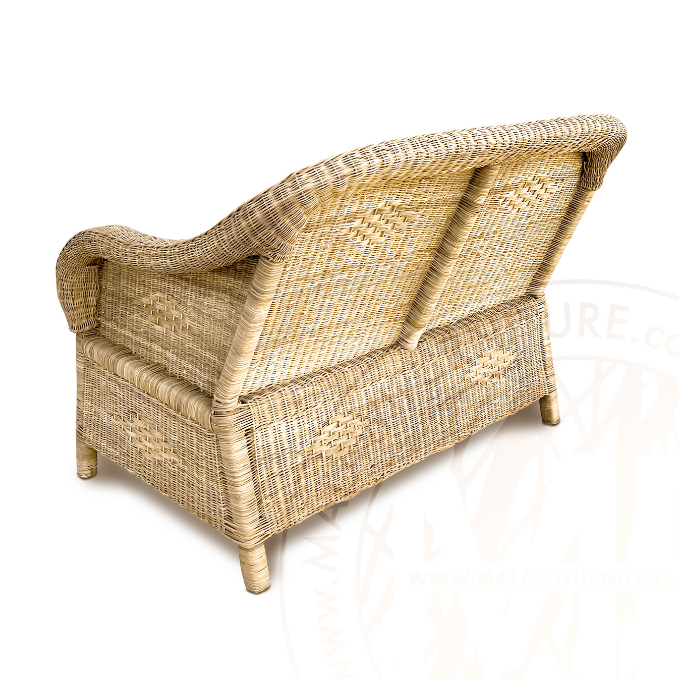 Classic Two Seater Malawi Couch – Malawi Furniture - 100% Authentic 