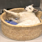 Pet Basket made from Malawi Cane dog cat warm cushion durable