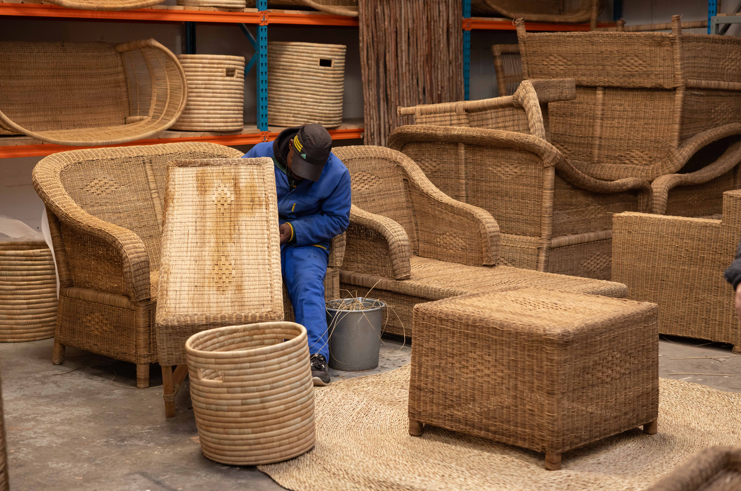 Malawi Furniture Chairs Cane Cape Town Showroom