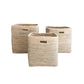 Square Woven Storage Basket malawi cane furniture decor blanket storage