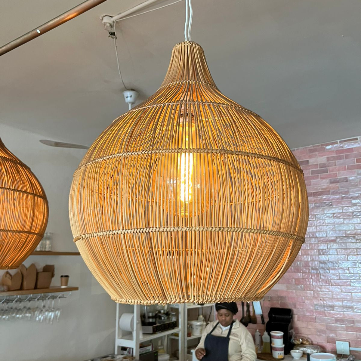 Bell Pendant Lampshade (Straight Weave)